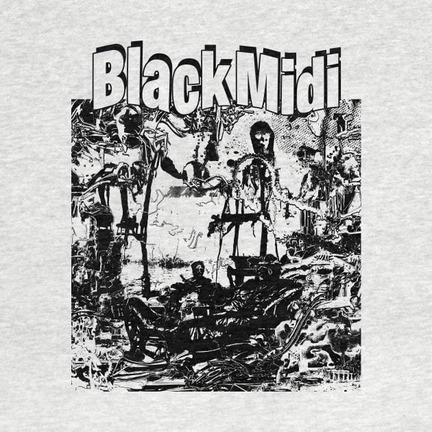 Black Midi Hellfire Post Punk Band by fancyjan